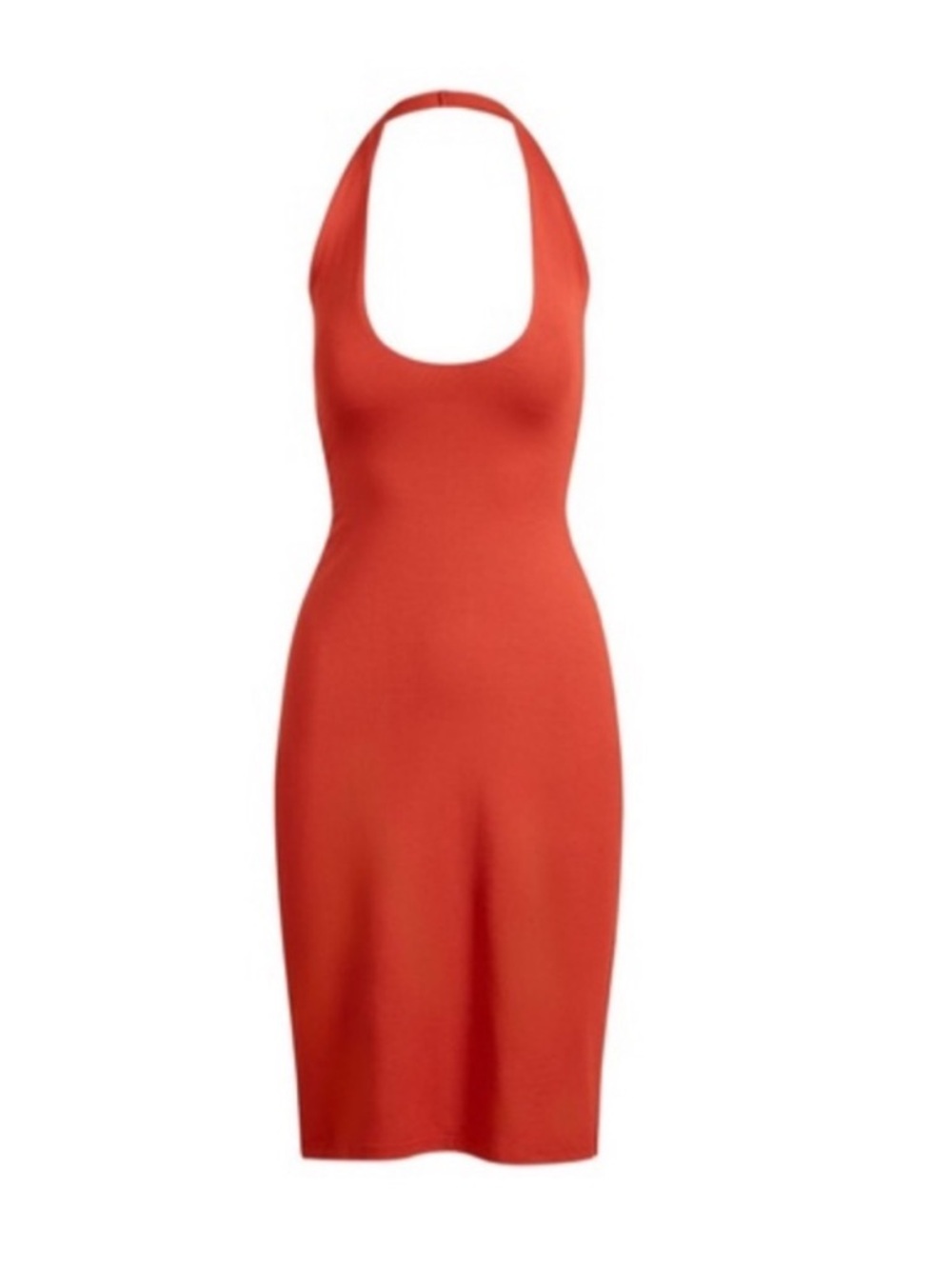 SKIMS Red-Orange Sleeveless Midi Dress - Picture 2 of 4
